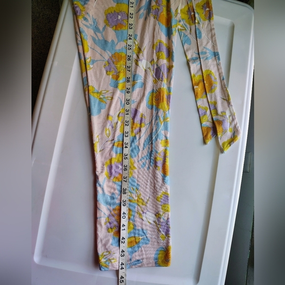 Rachel Pally strapless jumpsuit,pink With yellow flowers,pockets,modal,sz XS. - Picture 14 of 16